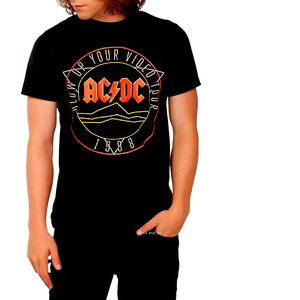 AC/DC Tour 1988 Logo metal rock Official T-Shirt 2XL XXL Big and Tall NWT
